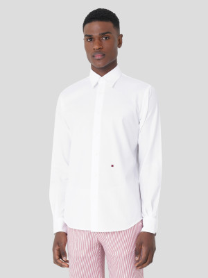 Lion of Porches Camisa oxford regular fit Branco