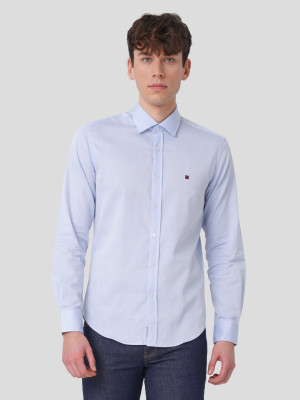 Lion of Porches Camisa slim fit Azul Claro