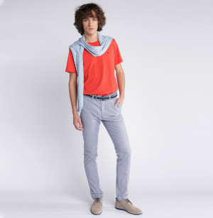 Lion of Porches Calça Chino Azul Indigo Claro