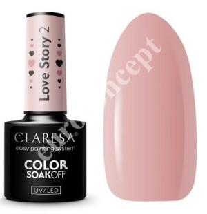 Claresa lakier hybrydowy LOVE STORY 2 - 5g