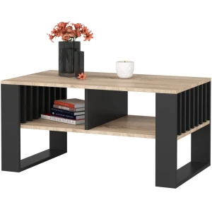 Stolik Kawowy Loft Line Dąb Sonoma / Czarny