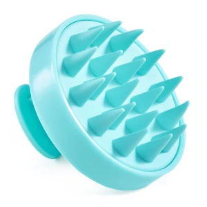 Kopf-Massagebürste, blau