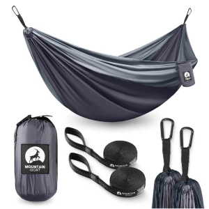 Mountain Goat Zwei-Personen-Wander-Hängematte grau graphit