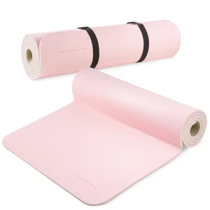 Rutschfeste Yogamatte TPE 0,6 cm, rosa
