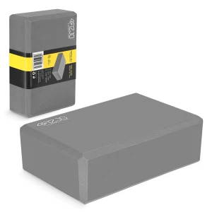Yoga-Block aus Schaumstoff, grau