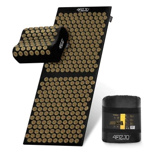 Akupressurmatte mit Kissen ERGO XL, schwarz