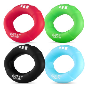 Sada 4 silikonových posilovačů zápěstí