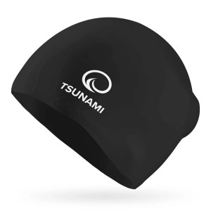 Plavecká čepice unisex TSUNAMI černá