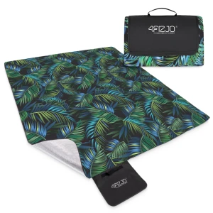 Wasserdichte Picknickdecke mit Palmblatt-Muster 200 x 200 cm