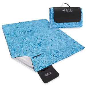 Wasserdichte Picknickdecke mit Muschelnmuster 200 x 200 cm