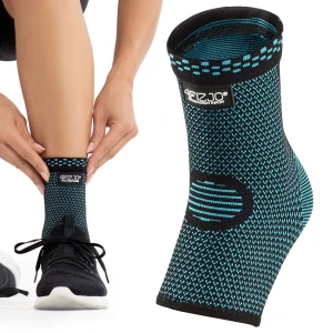 Elastische Sprunggelenkbandage XL, blau