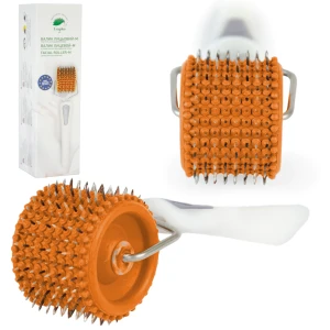 Gesichtsroller mit Nadeln 3,5, nickelfrei, orange