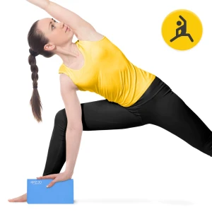 Yoga-Block aus Schaumstoff, blau