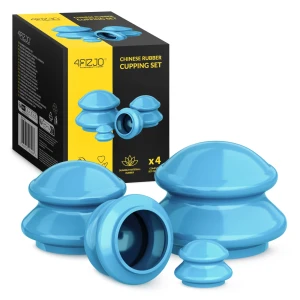 Gummi-Schröpfköpfe, 4 Stk., blau