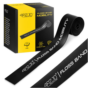 FLOSS BAND rehabilitációs gumiszalag, 1 mm, fekete