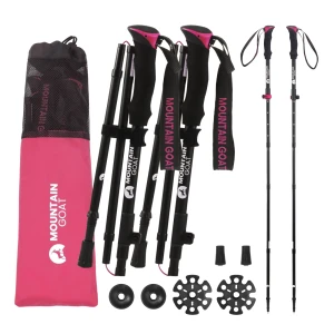 Mountain Goat PRO+ nordic walking túrabot, rózsaszín