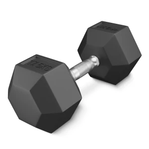 HEX acél kézi súlyzó, 1 x 17,5 kg