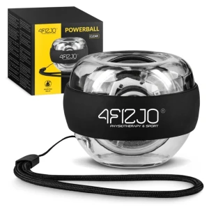 Power Ball giroszkópos labda a csukló edzéséhez – átlátszó