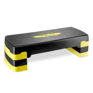 Standard 3 fokozatú, aerobik step lépcső, sárga