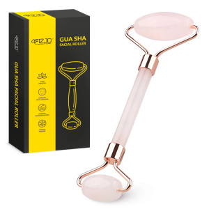 Roller do twarzy z naturalnego różowego kwarcu