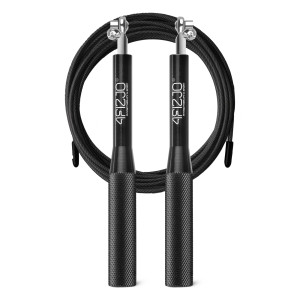 Skakanka regulowana z łożyskami SPEED czarna