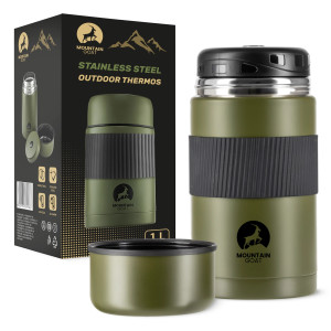 Termos obiadowy ze stali nierdzewnej 1 litr zielony