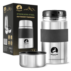 Termos obiadowy ze stali nierdzewnej 1 litr srebrny