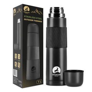 Termos turystyczny do kawy i herbaty 1 litr czarny