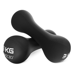 Hantelki żeliwne do ćwiczeń 8-shape 2 x 3 kg