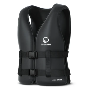 Vestă de siguranță pentru înot TSUNAMI Aqua Lite 50, mărimea XL - negru