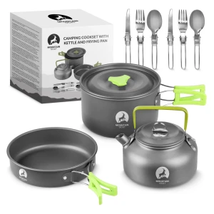 Set de vase de camping Mountain Goat, 9 piese