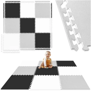 Set de 9 covorașe puzzle - „Nori pe cer”