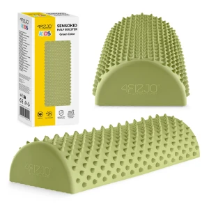 Jumătate de cilindru senzorial pentru reabilitare și exerciții, 30 cm, SensoKID - verde