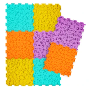 Puzzle ortopedic senzorial pentru copii, 8 piese