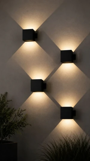 Kinkiet Cube black
