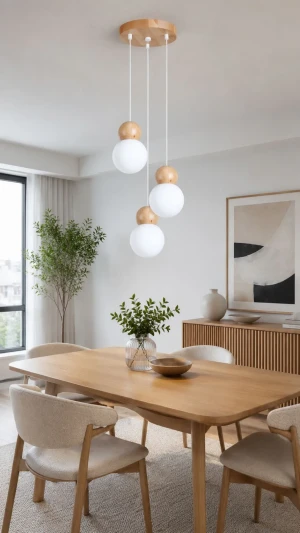 Lampa Pekka 3P do jadalni w stylu skandynawskim