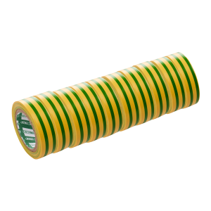 Taśma izolacyjna PVC 19x20m Żółto-Zielona (10szt)