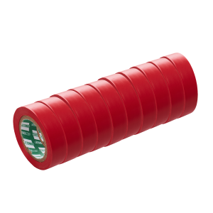 Taśma izolacyjna PVC 19x20m Czerwona (10szt)
