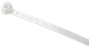 OPASKA KABLOWA 2-LOCK™ 7.5X220 Z PODWÓJNYM STALOWYM ZĘBEM BIAŁA (100SZT)