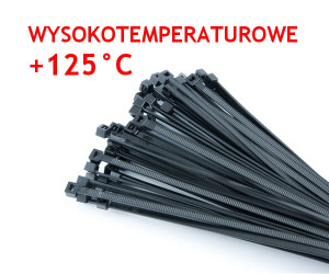 OPASKA KABLOWA 4.5X200 WYSOKOTEMPERATUROWA CZARNA (100SZT)