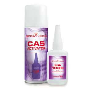 CA1000 Klej cyjanoakrylowy w Żelu (50g) + Aktywator (200ml)