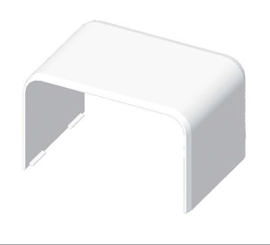 System korytek plastikowych - Kopos - 40×40 - pokrywa łącząca prosta