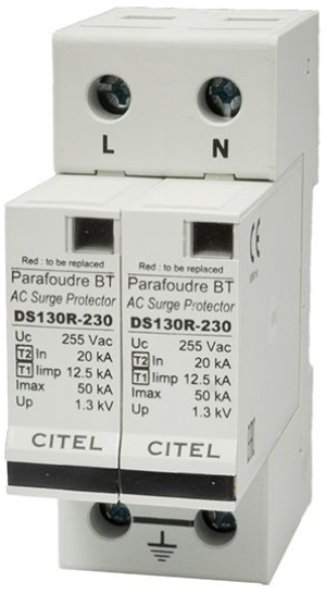 Ogranicznik - CITEL - AC 1 faza T1+T2 - C571512 DS 132RS-230