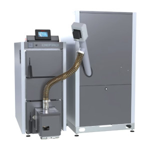 Kocioł - DEFRO - DELTA EkoPELL - 20 kW (lewy - prawy)