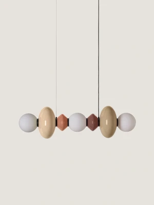 Aromas :: Lampa wisząca Mapi horyzontalna szer. 117 cm wielokolorowa