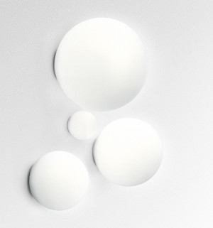 Artemide :: Lampa ścienna / kinkiet Dioscuri biała śr. 42 cm