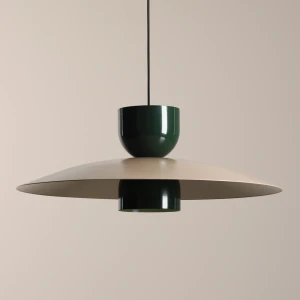 Artera :: Lampa wisząca Nutta śr. 65 cm beżowo-zielona