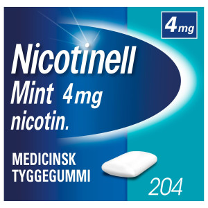 Nicotinell Mint 4 mg 204 stk Medicinsk tyggegummi