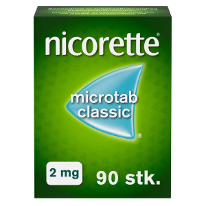 Nicorette Microtab Classic 2 mg 90 stk Resoribletter, sublinguale