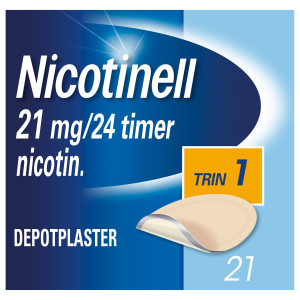 Nicotinell 21 mg/24 timer 21 stk Depotplastre